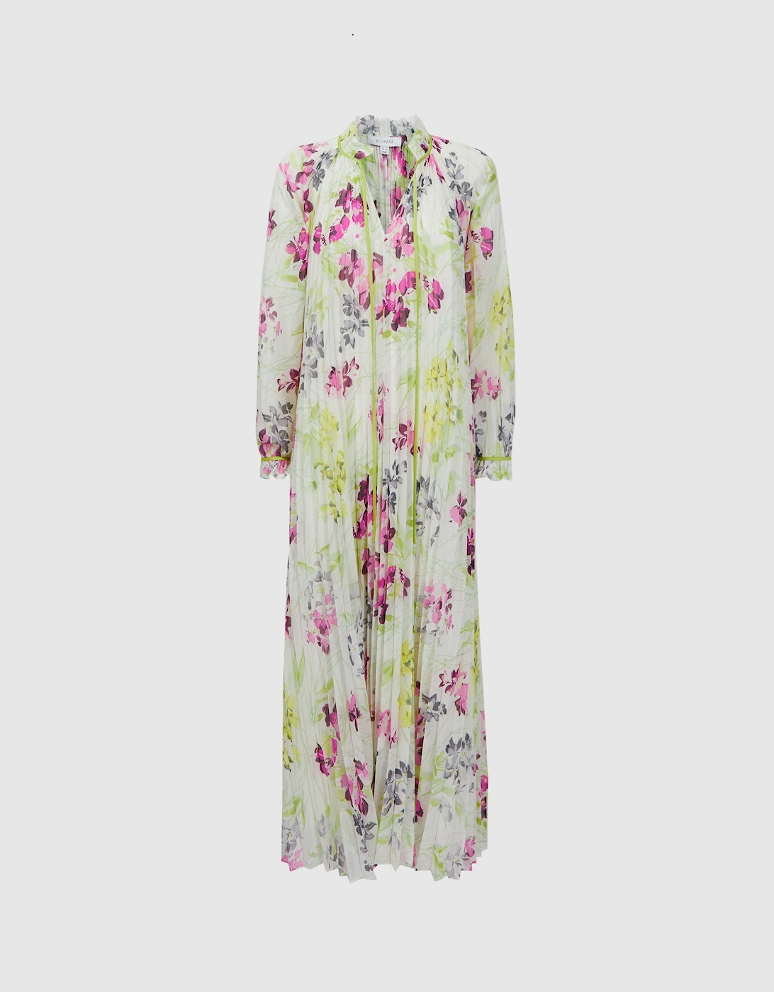 Florere Floral Pleated Midi Dress, 2 of 1