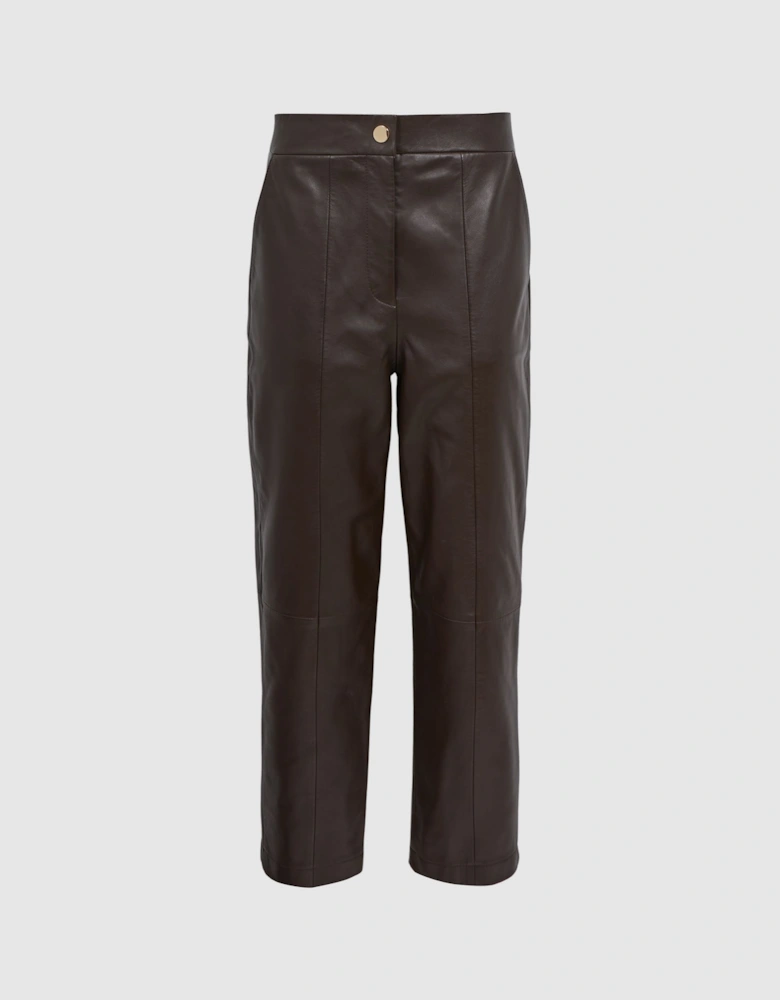 Florere Tapered Leather Trousers