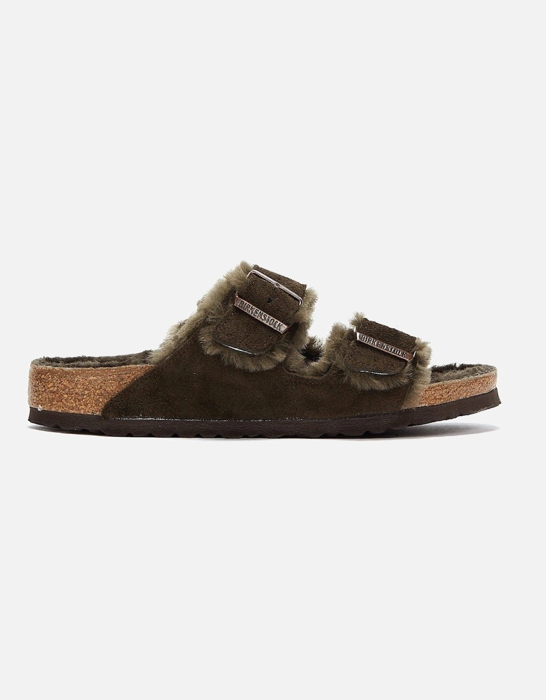 Brown Mocca Shearling Sandals