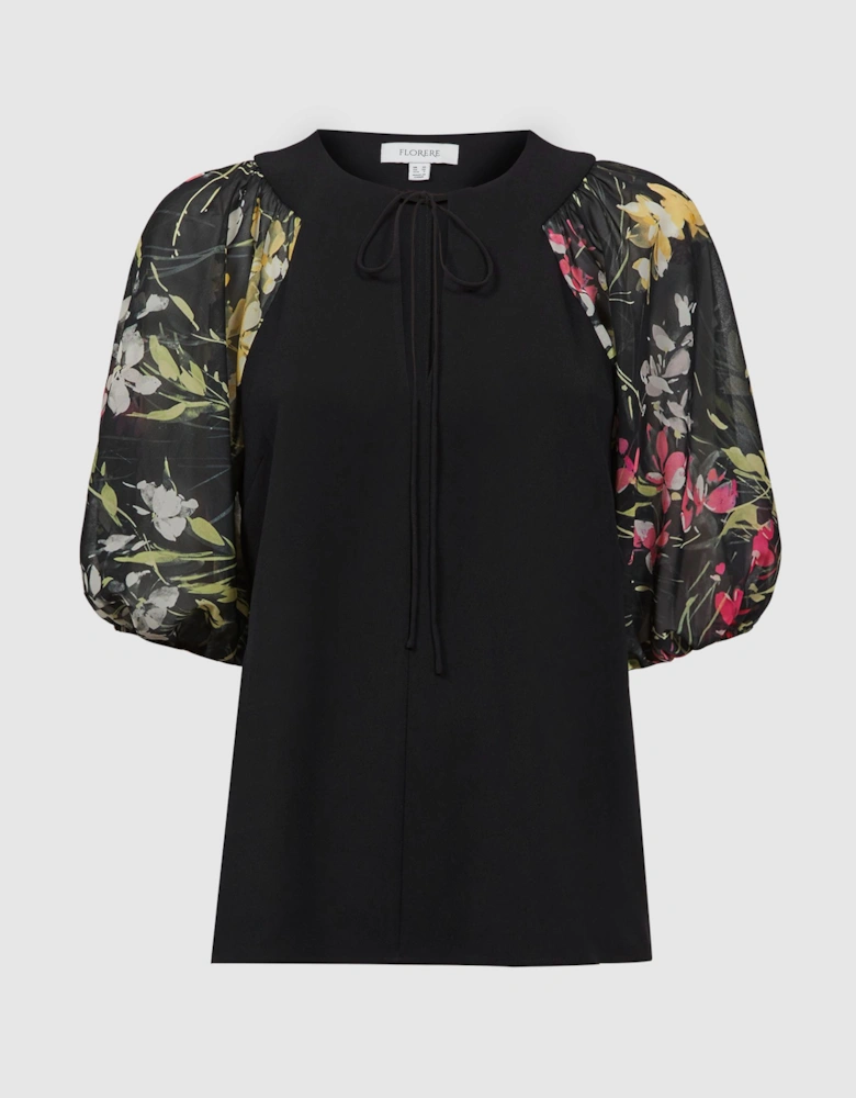 Florere Floral Puff Sleeve Top