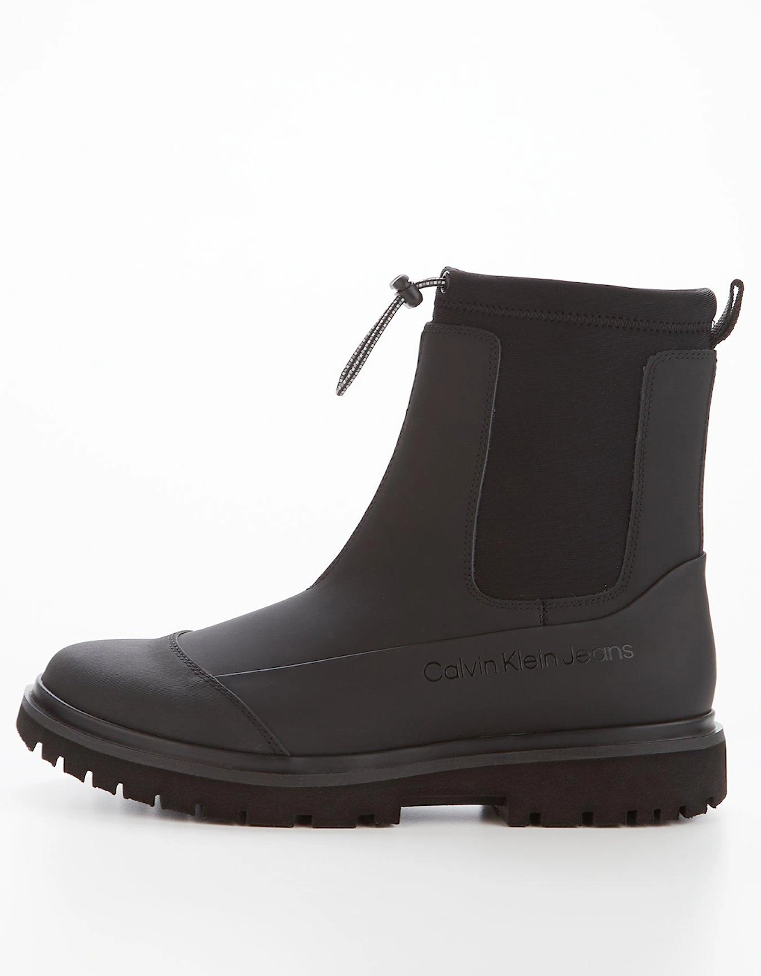Ck Jeans Chunky Combat Chelsea Leather Boot - Black, 3 of 2