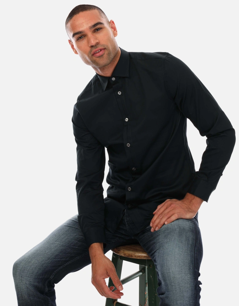 Mens Bellow Long Sleeve Stretch Smart Shirt