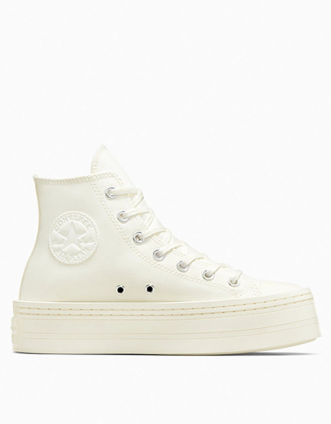 Womens Modern Lift Hi Top Trainers - Off White, 8 of 7