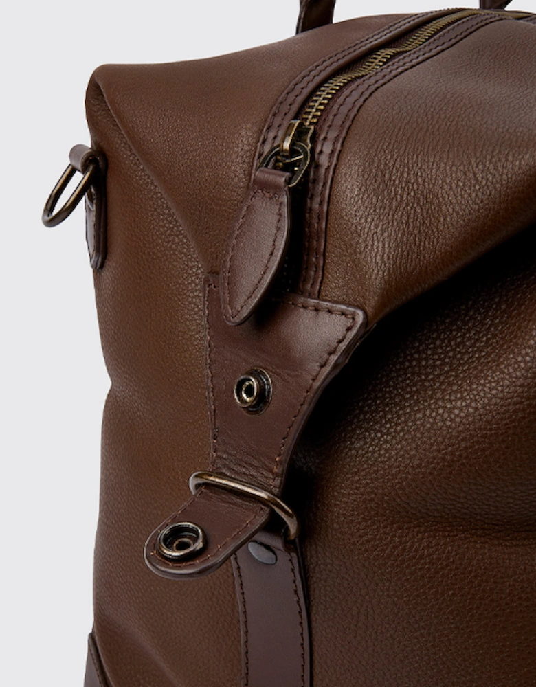 Tollymore Leather Holdall Walnut