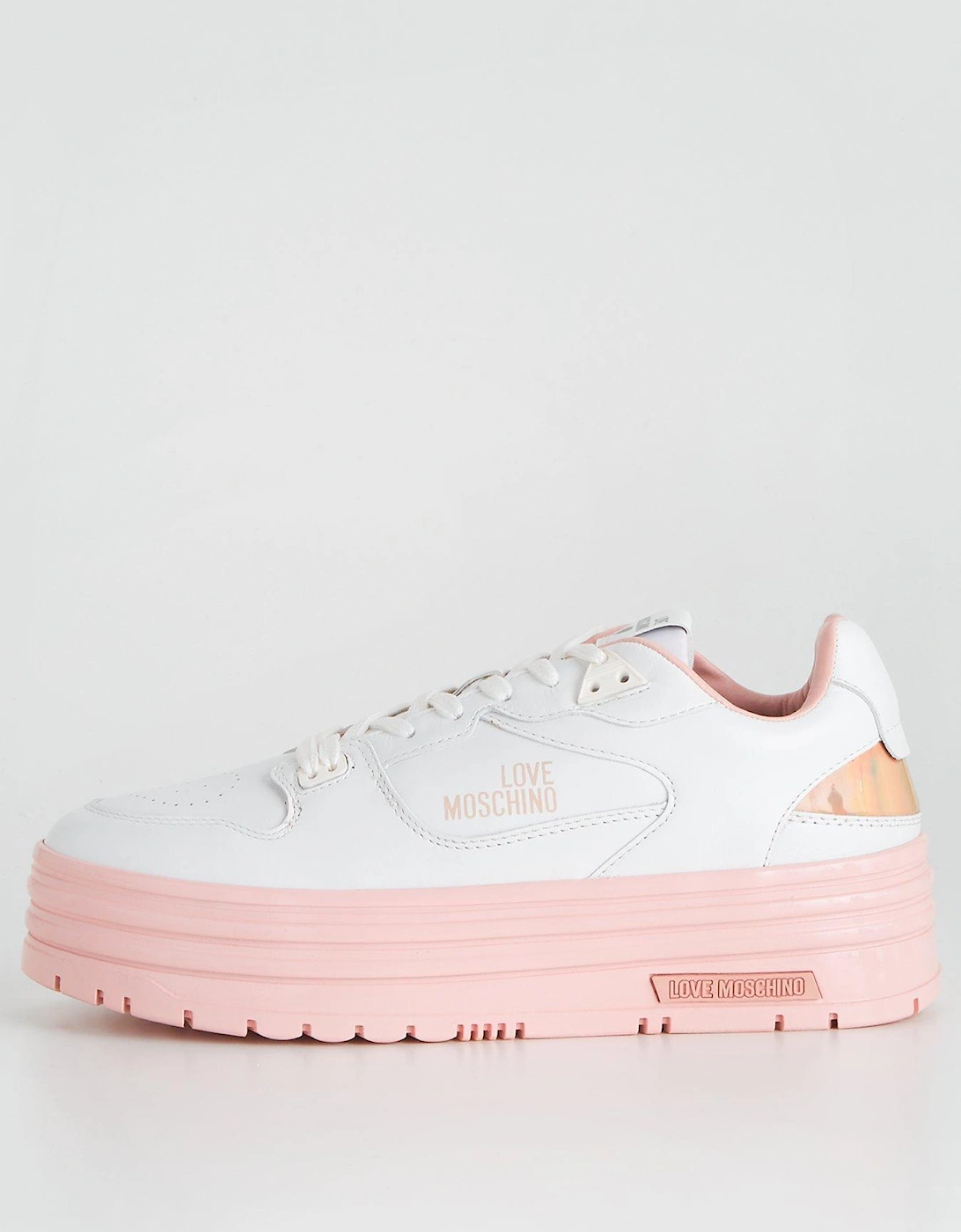 Chunky Platform Trainers - White/Pink, 7 of 6