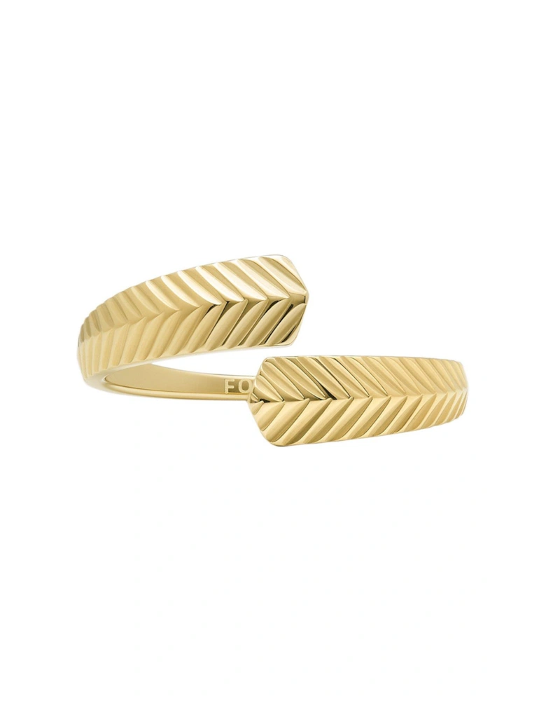 Harlow Gold Tone Stainless Steel Ring