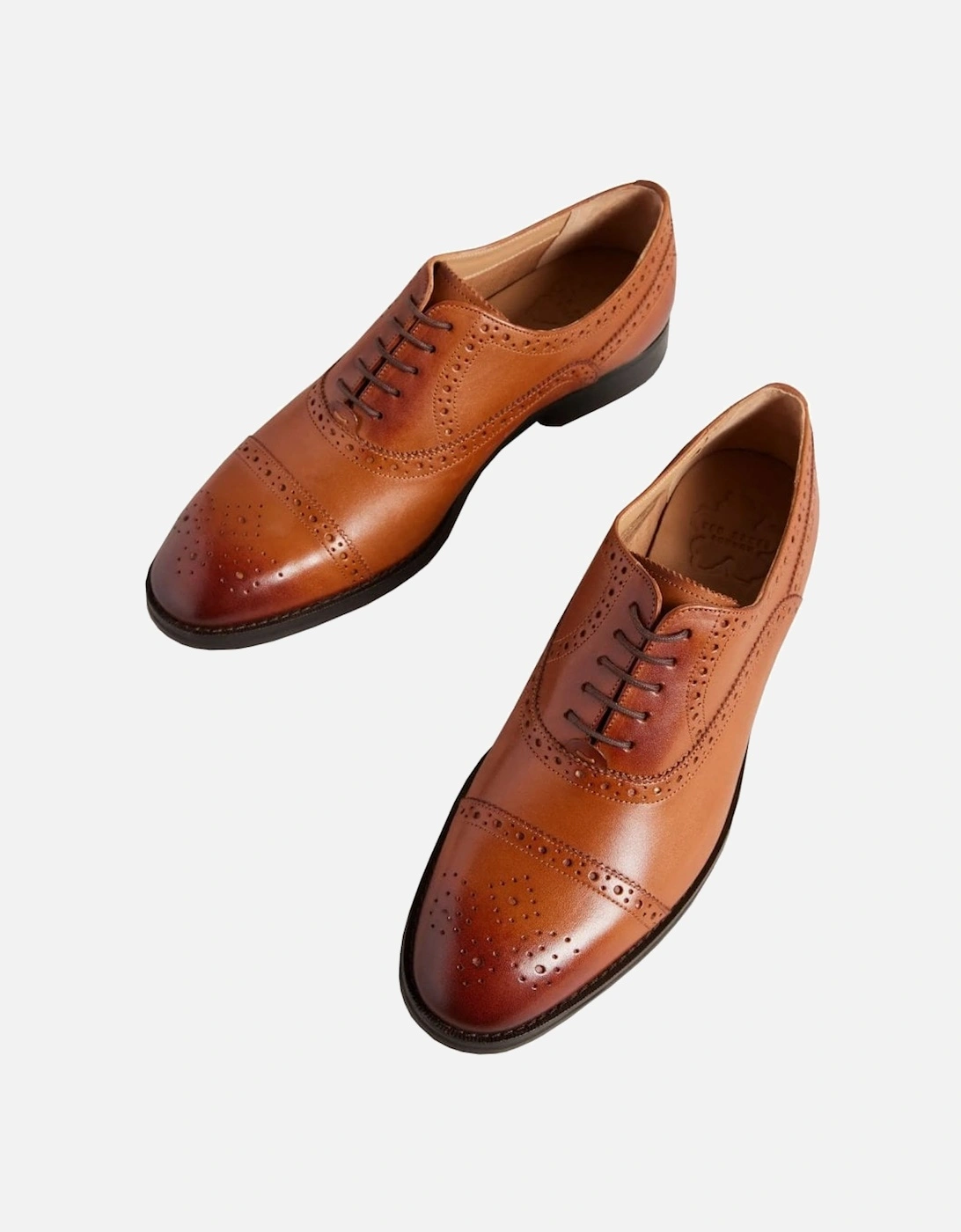 Men's Tan Arnie Leather Brouge Shoes