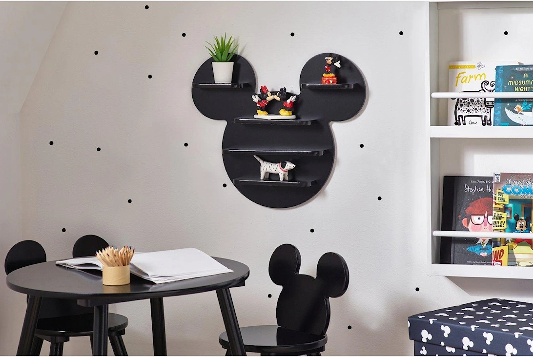 Mickey Mouse Wall Shelf - Black, 2 of 1