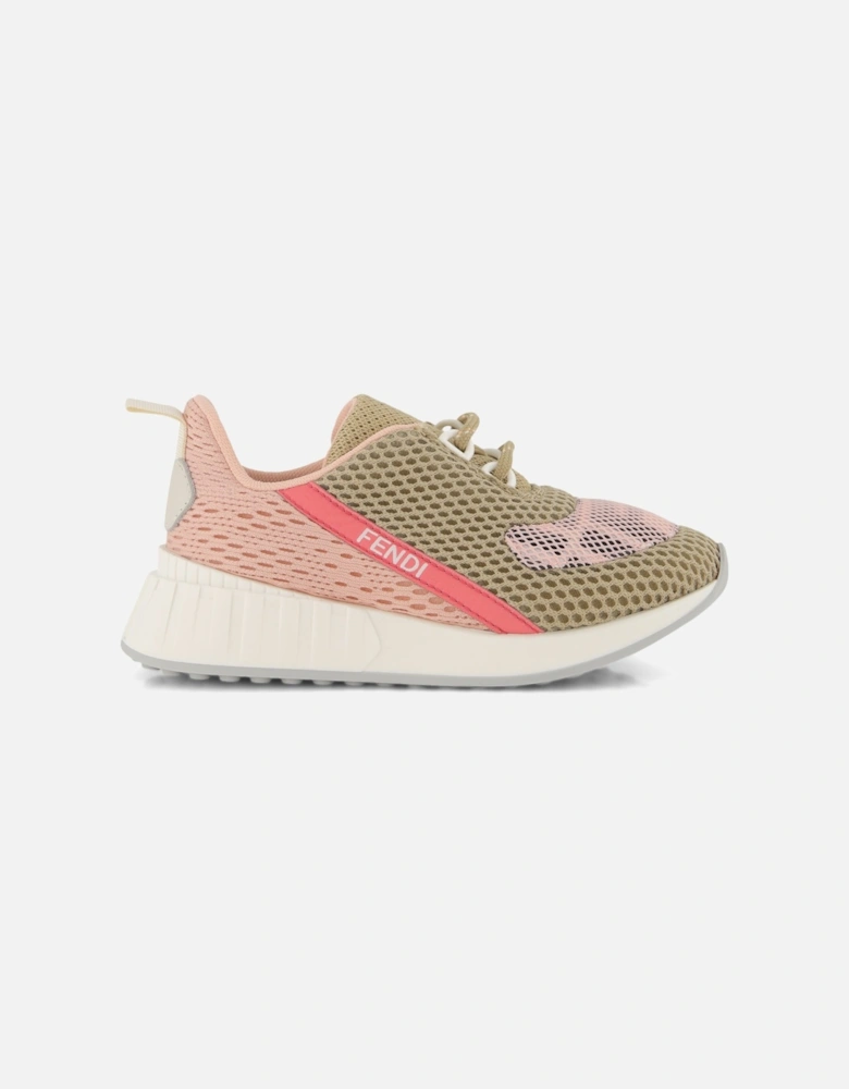 Girls Sneakers Logo Light Pink