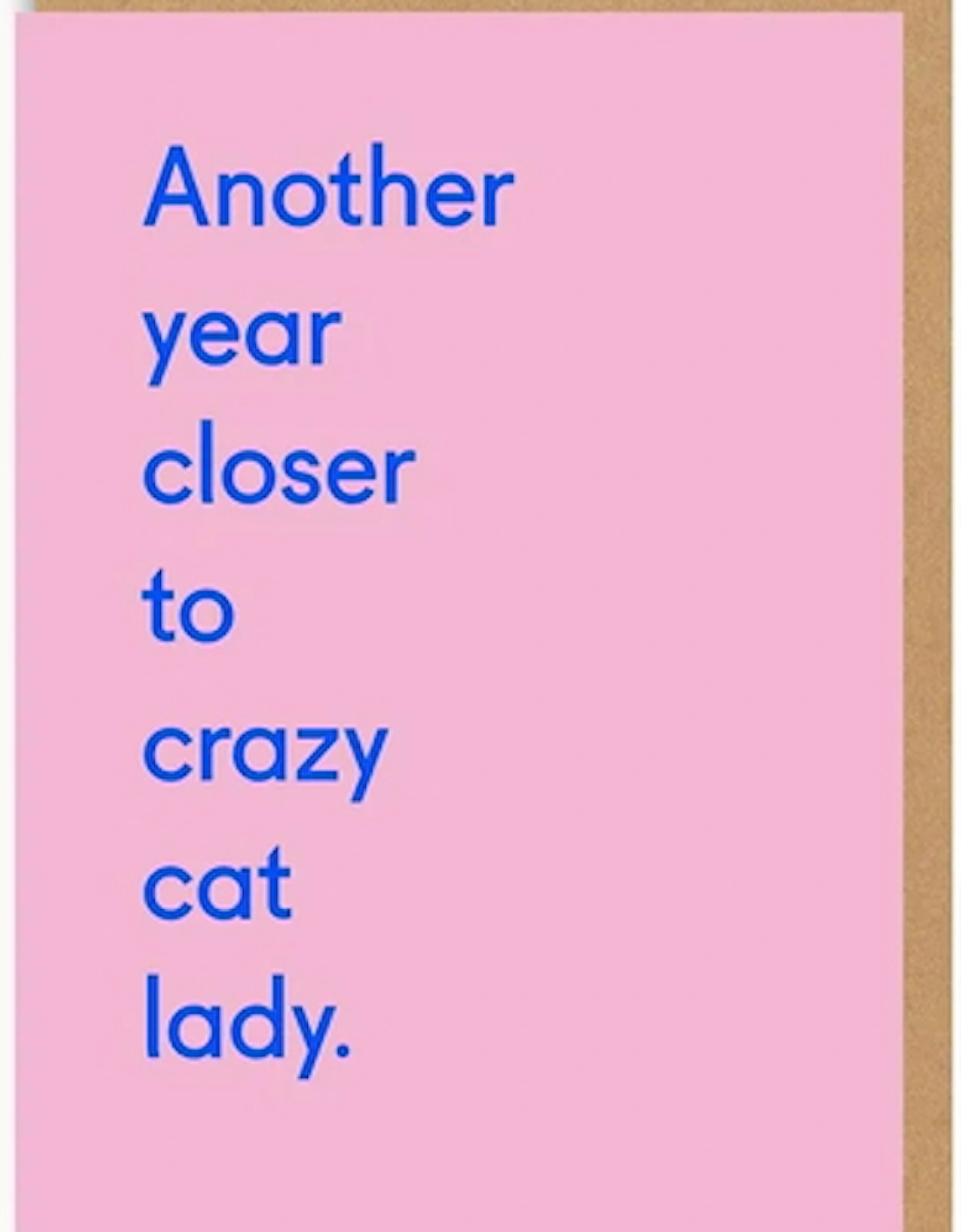 Another Year Closer To Crazy Cat Lady Birthday Greeting Card, 2 of 1