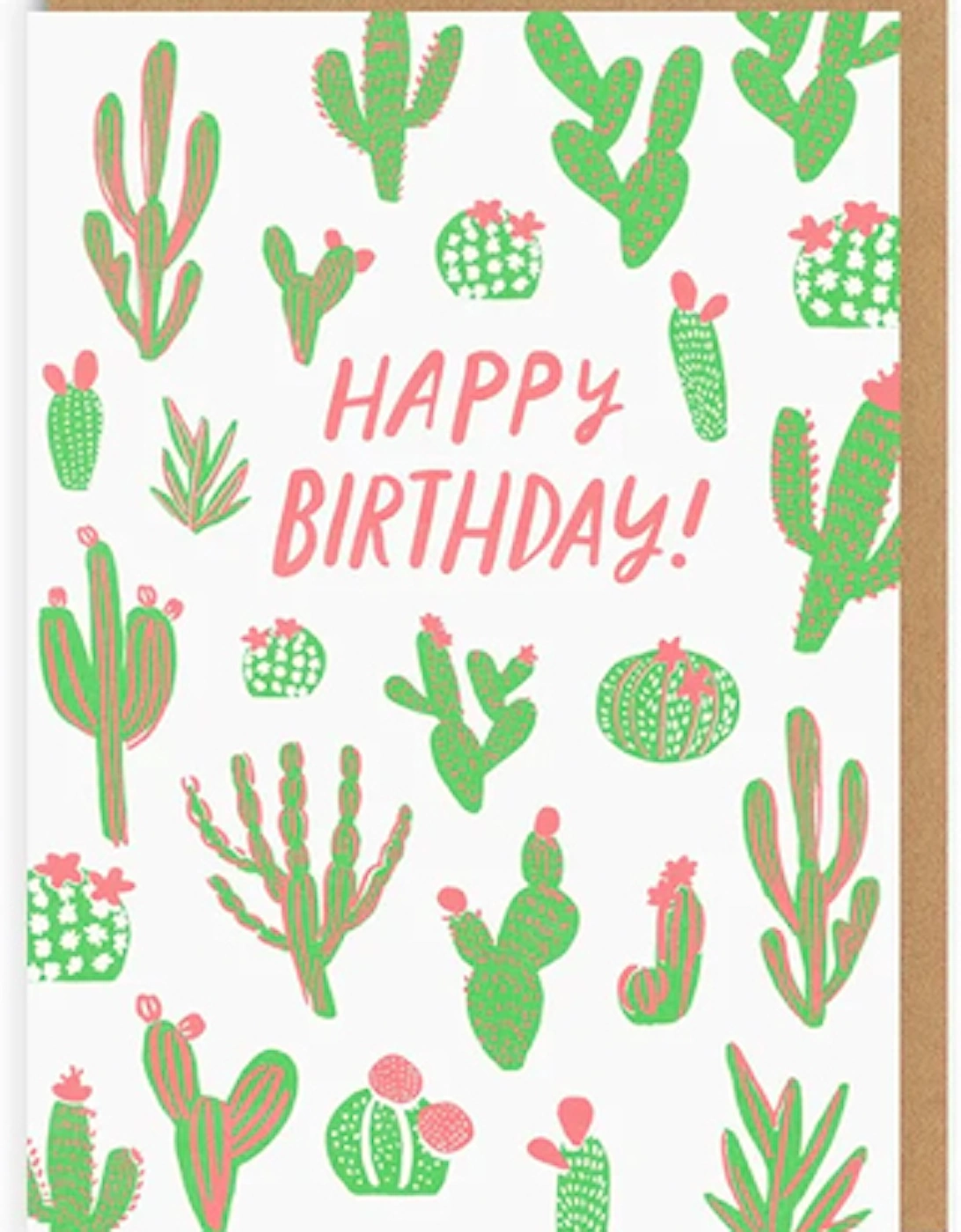 Cacti Happy Birthday Greeting Card, 2 of 1