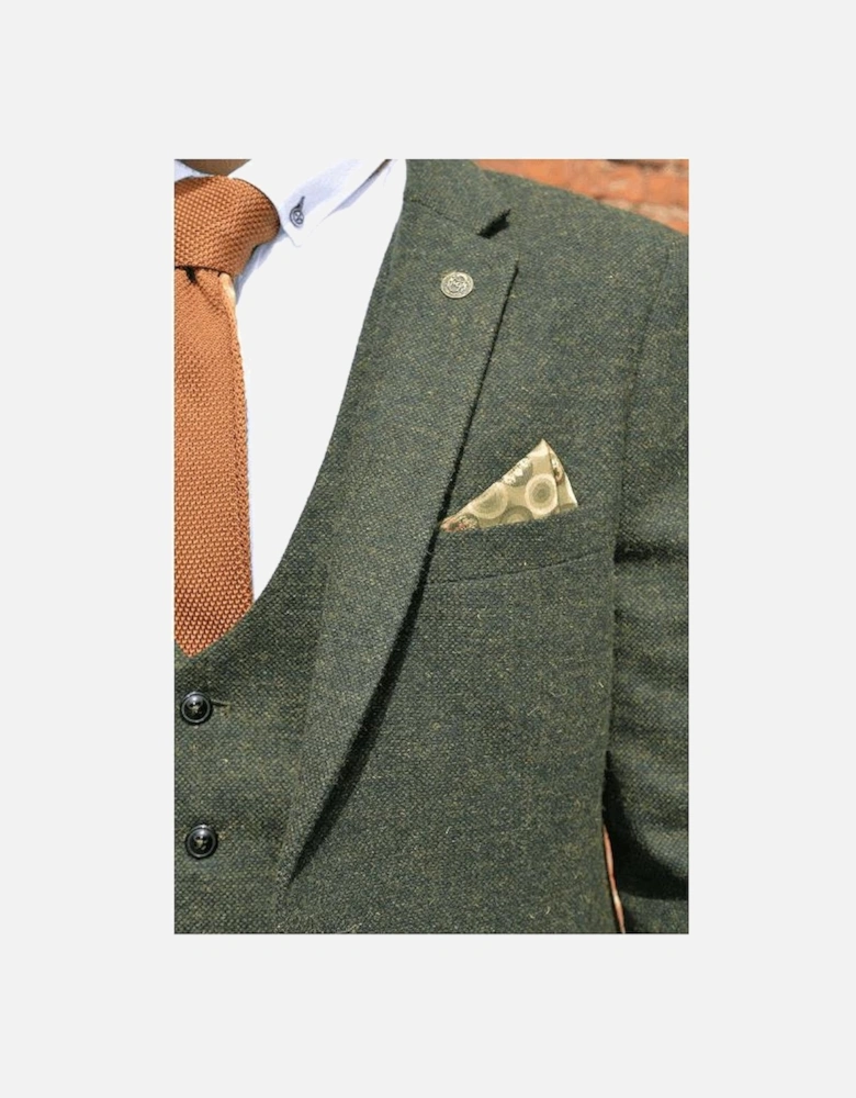 Marlow Olive Green Tweed Blazer