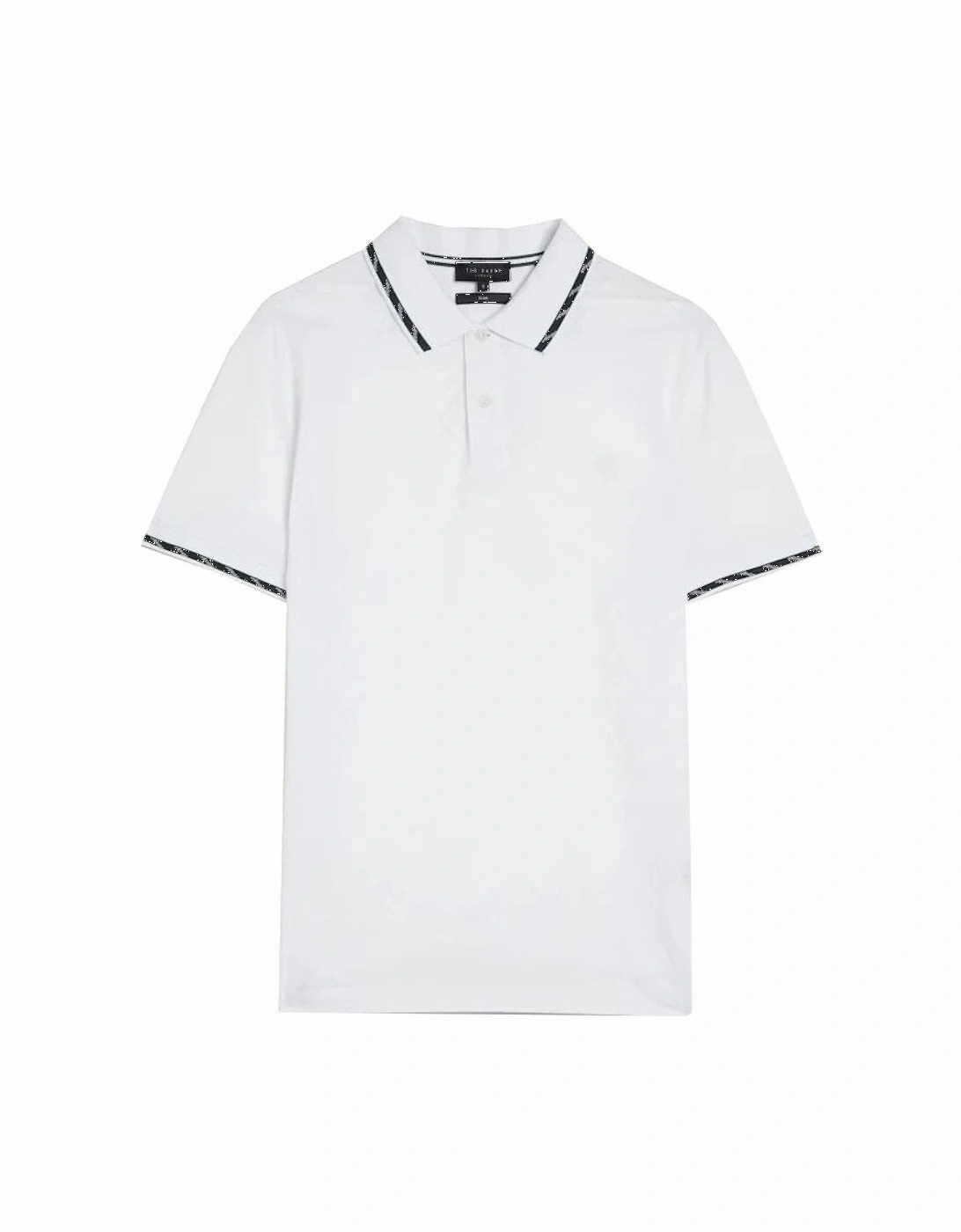 Men's White Colson Polo Shirt, 4 of 3