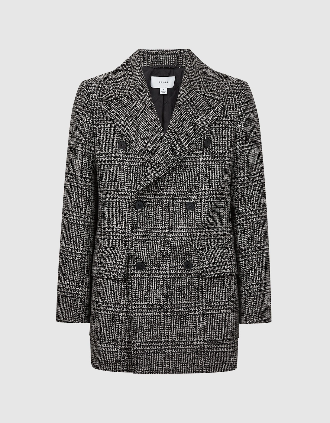 Wool Double Breasted Check Coat, 2 of 1