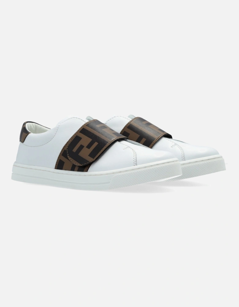 Unisex Monogrammed Sneakers White