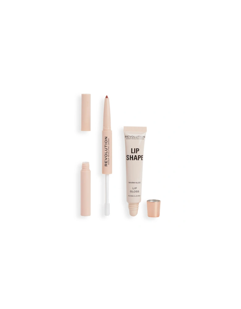 Makeup Lip Shape Kit Warm Nude