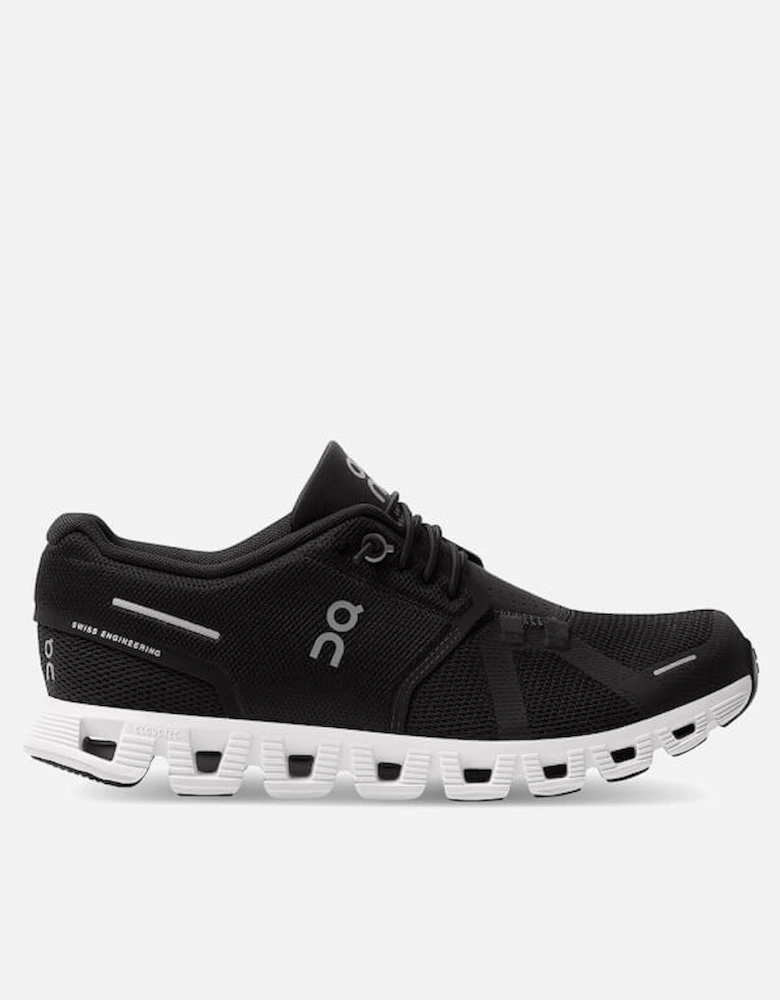 Women's Cloud 5 Running Trainers - Black/White