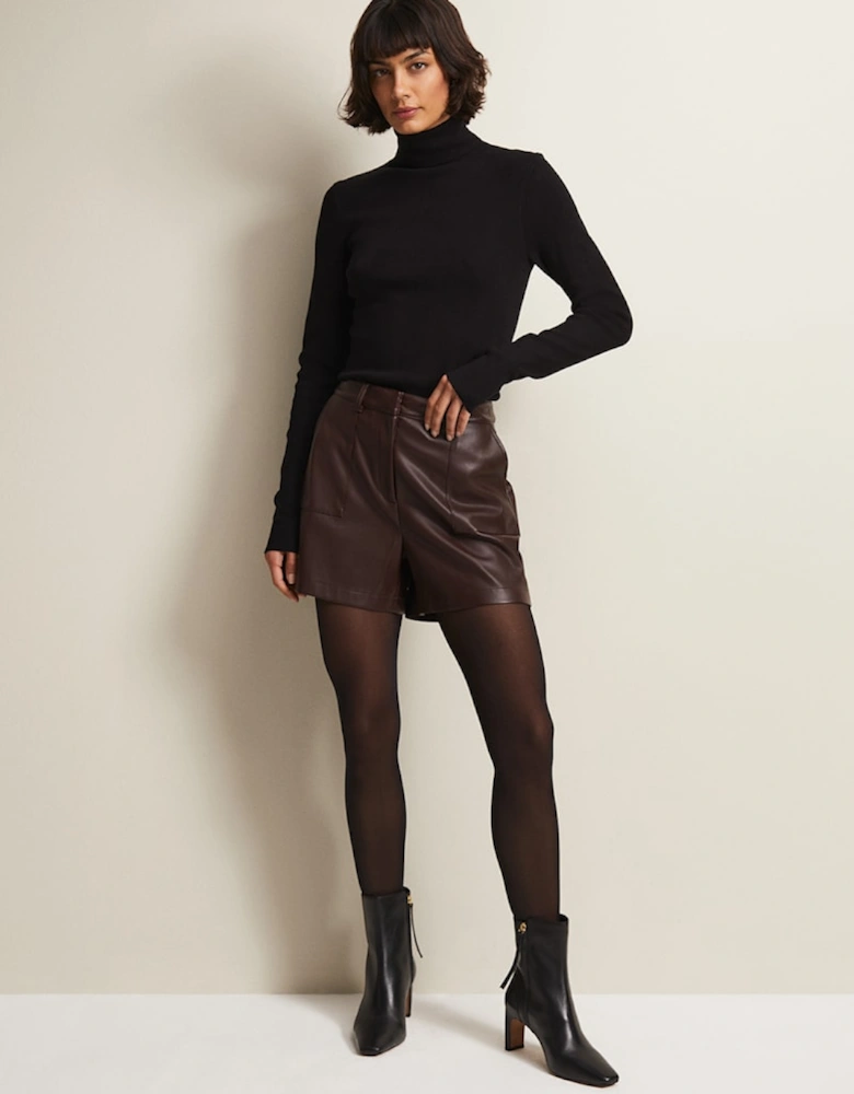 Hadley Faux Leather Shorts
