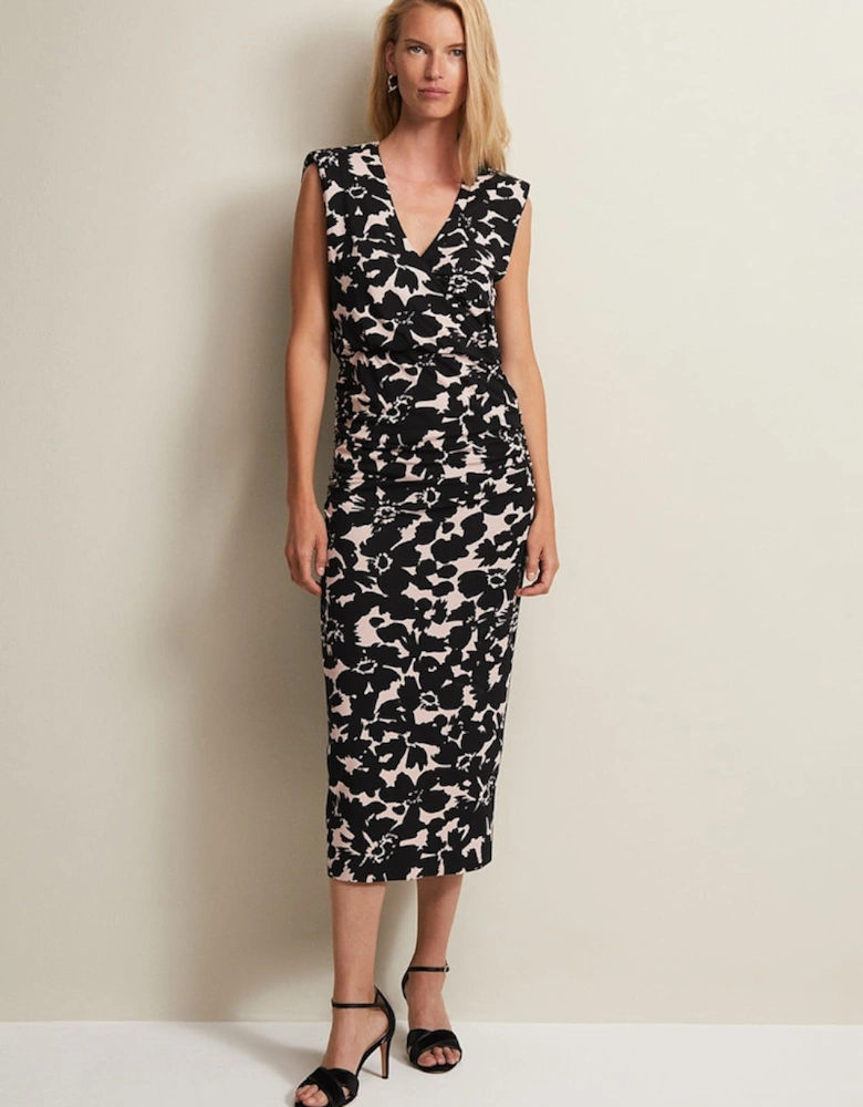 Taylor Floral Jersey Midi Dress