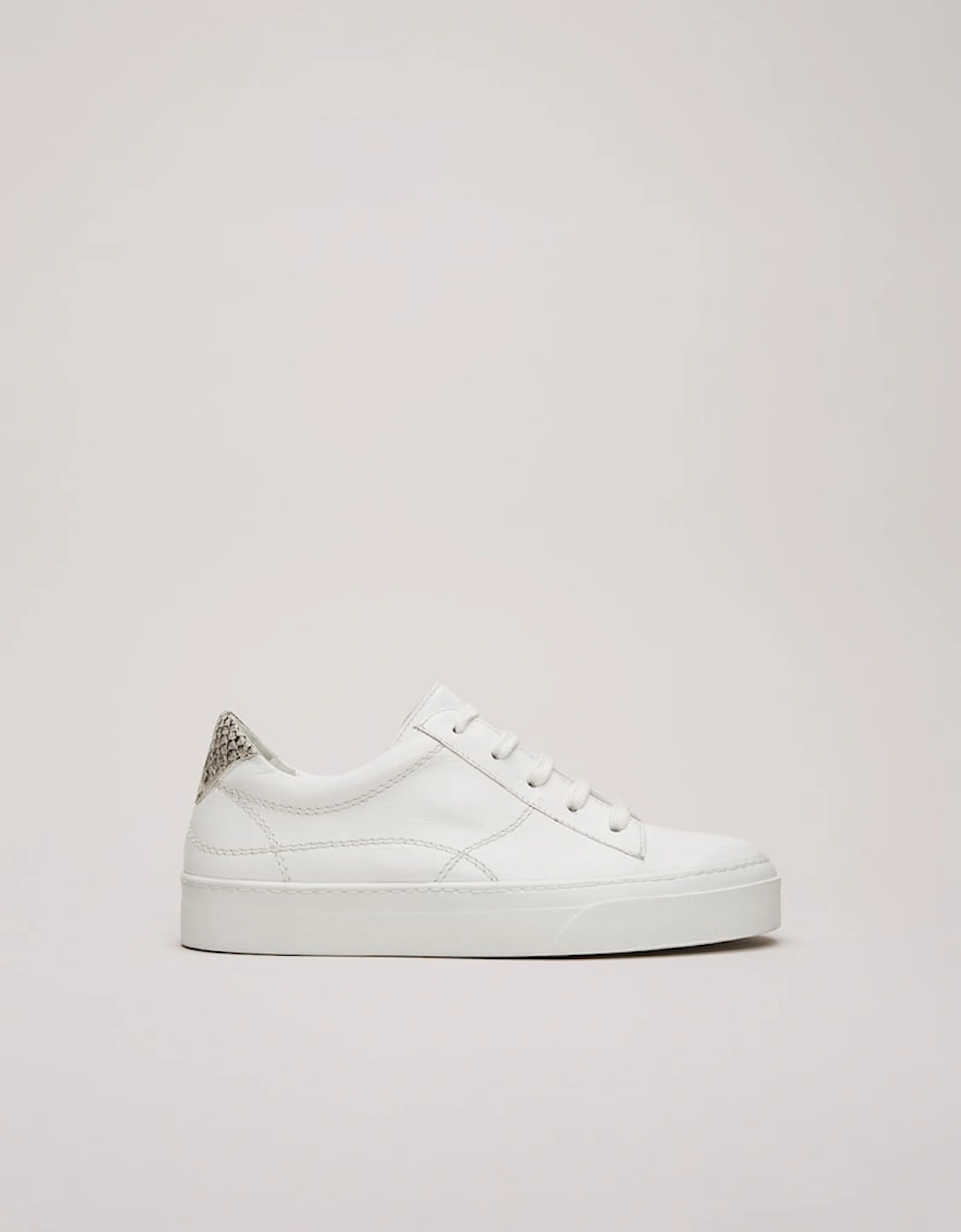 White Leather Trainers, 2 of 1
