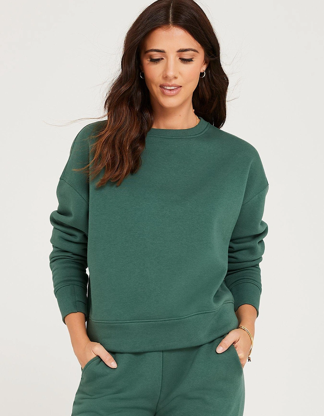 x V by Very Softstreme Crew Neck Top - Green, 5 of 4