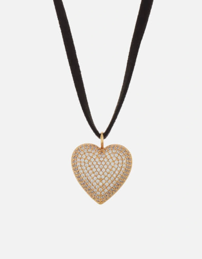Queen of Hearts Pendant Gold-Plated Necklace