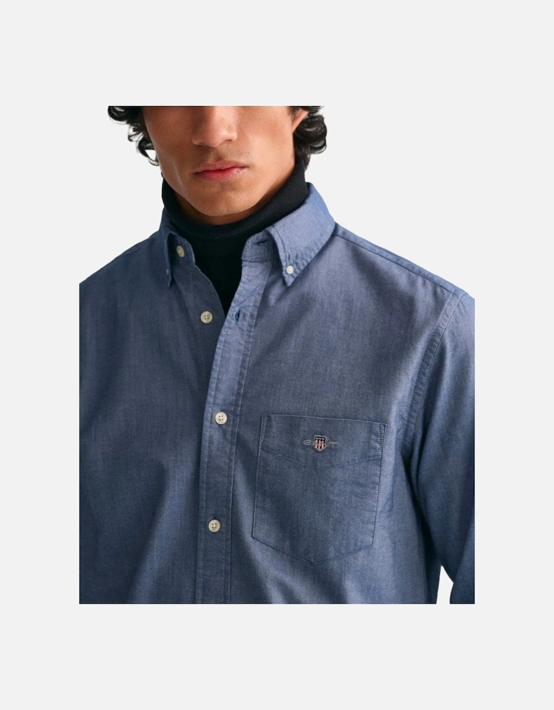 Mens Regular Fit Oxford Shirt Persian Blue
