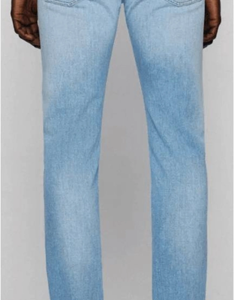 Deleware3-1 Slim Fit Light Wash Blue Jeans