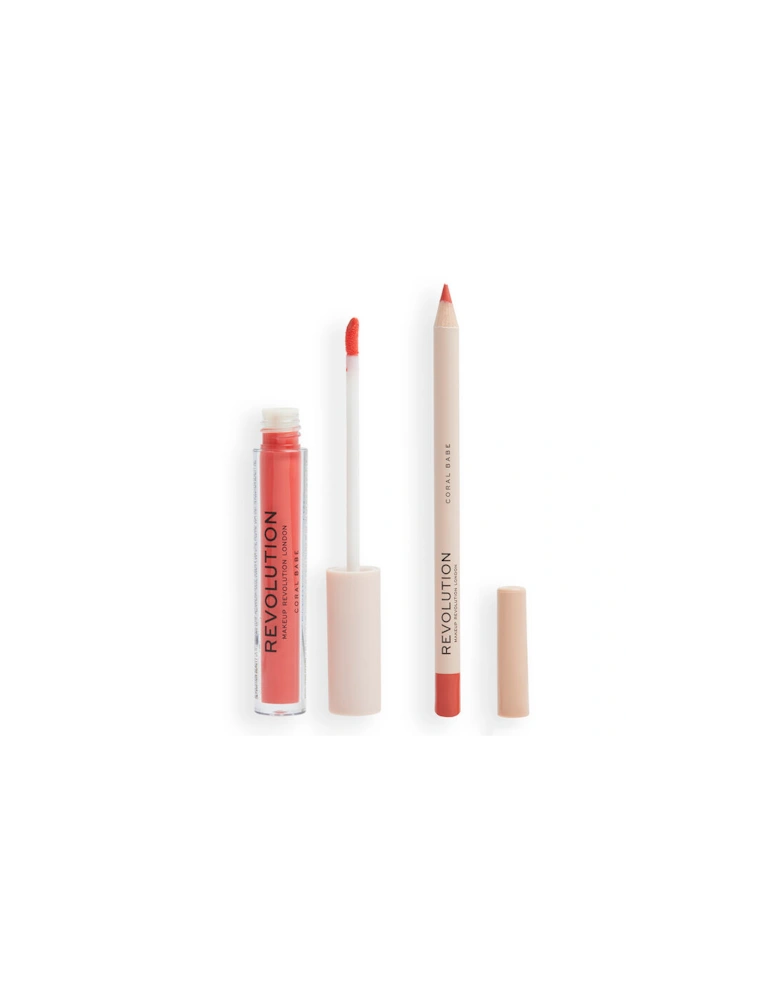 Makeup Lip Contour Kit Coral Babe