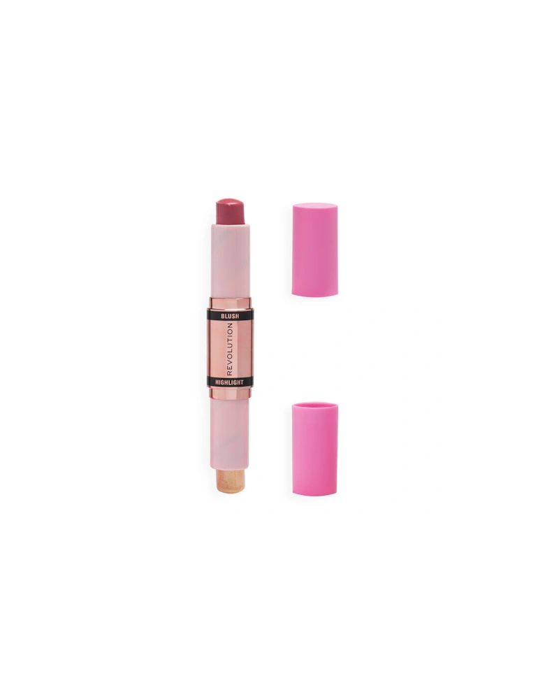 Makeup Blush & Highlight Stick Mauve Glow