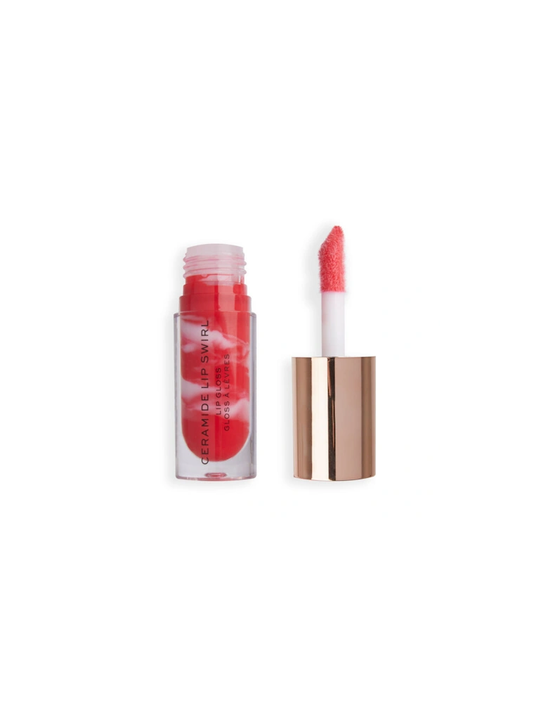 Makeup Ceramide Swirl Lip Gloss Bitten Red