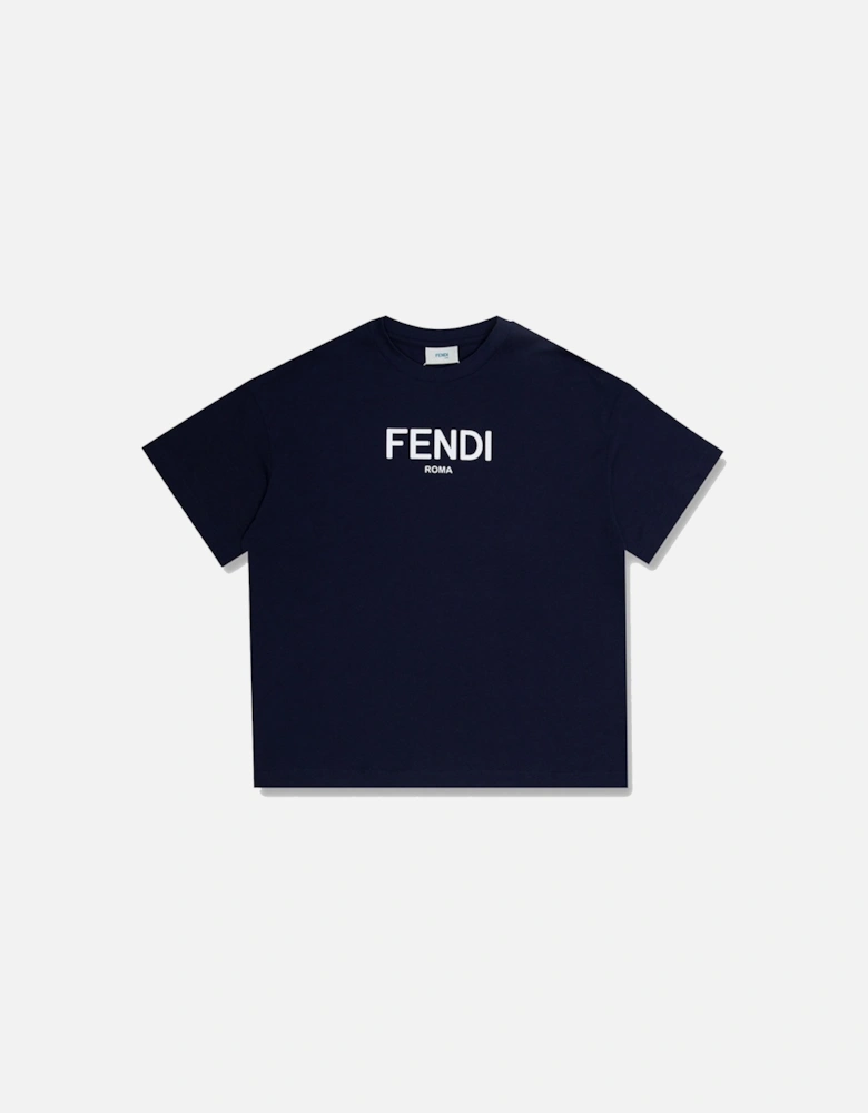 Boys T-Shirt Logo Navy