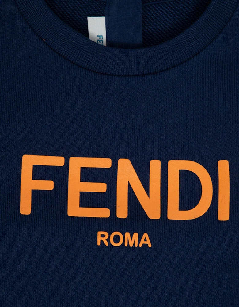 Baby Boys Logo Sweatshirt Navy Blue