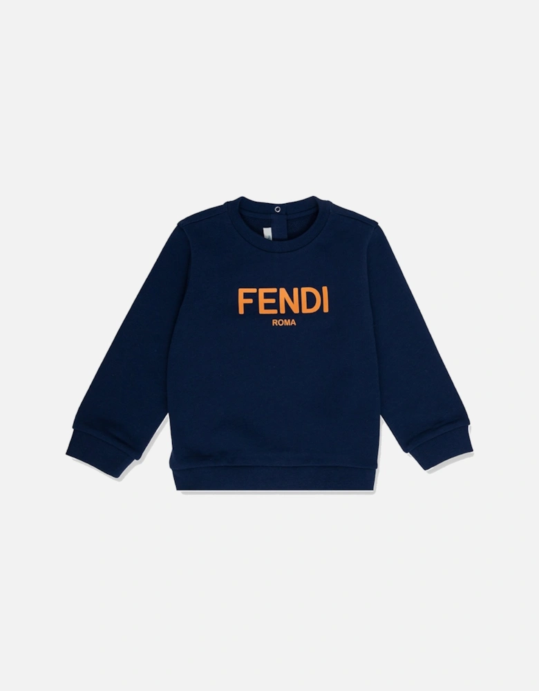 Baby Boys Logo Sweatshirt Navy Blue