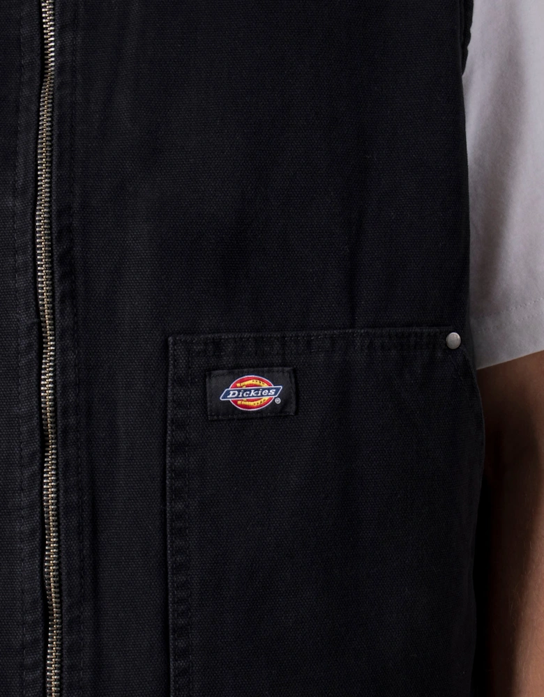 Relaxed Fit Duck Canvas Gilet