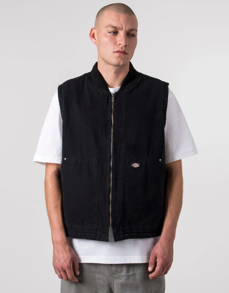 Relaxed Fit Duck Canvas Gilet