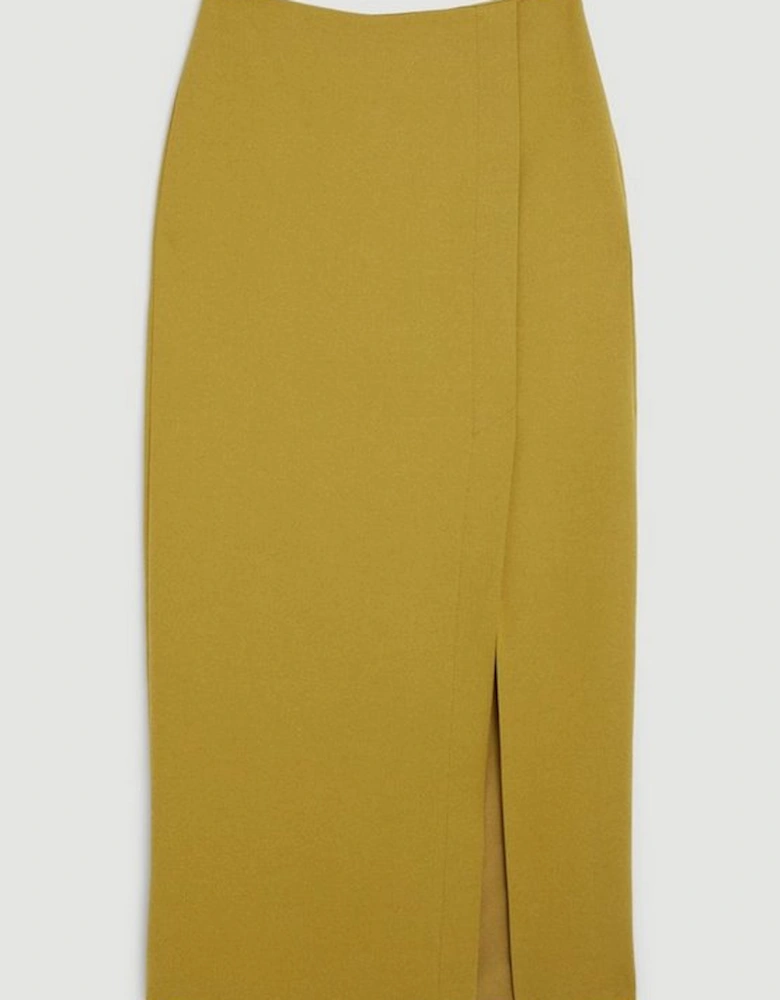 Compact Stretch Tailored Maxi Skirt