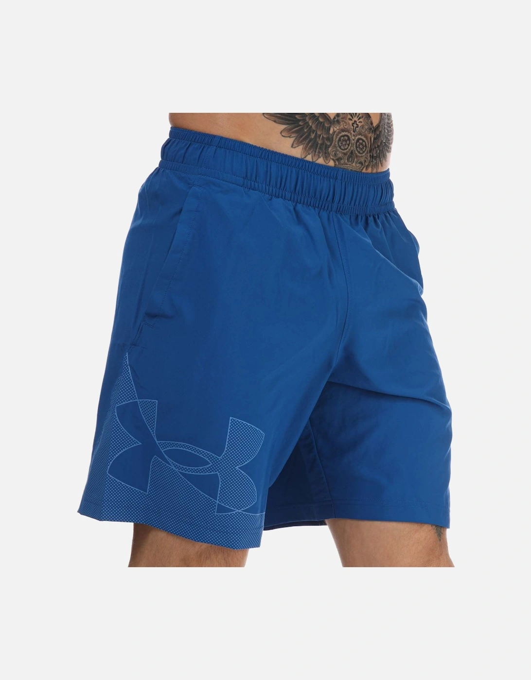 Mens UA Woven Graphic Shorts, 6 of 5