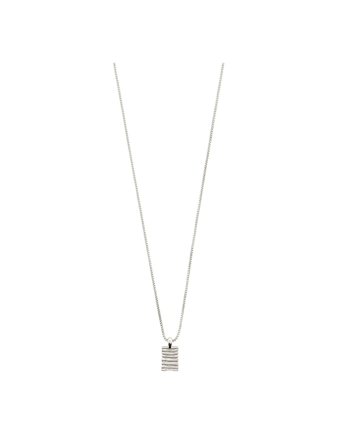JEMMA square pendant necklace silver-plated, 2 of 1