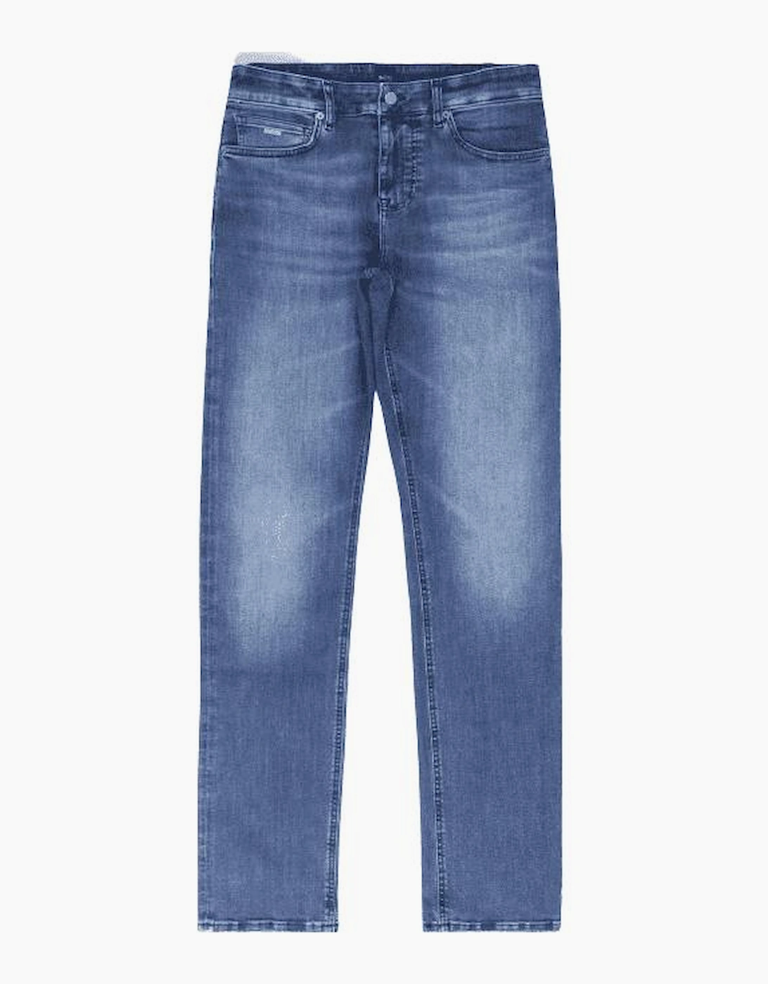 Hugo Boss Men's Blue Delaware Bc-L-P Slim Fit Indigo Jeans