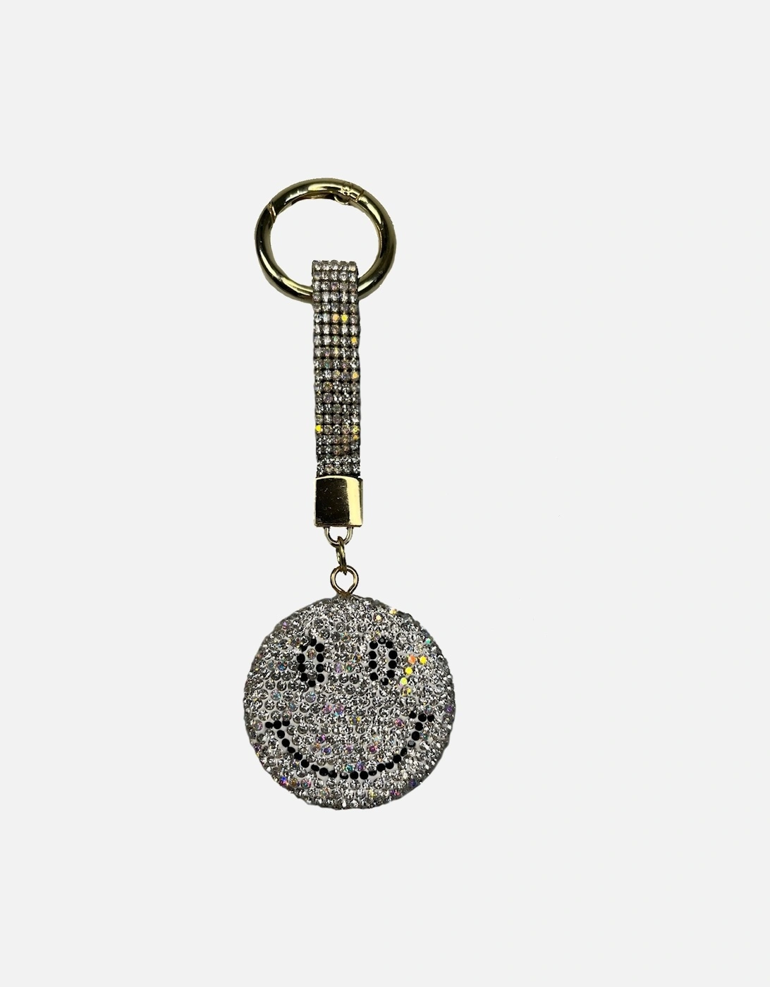 Sequin Smiley Keyring Bag Charm, 2 of 1