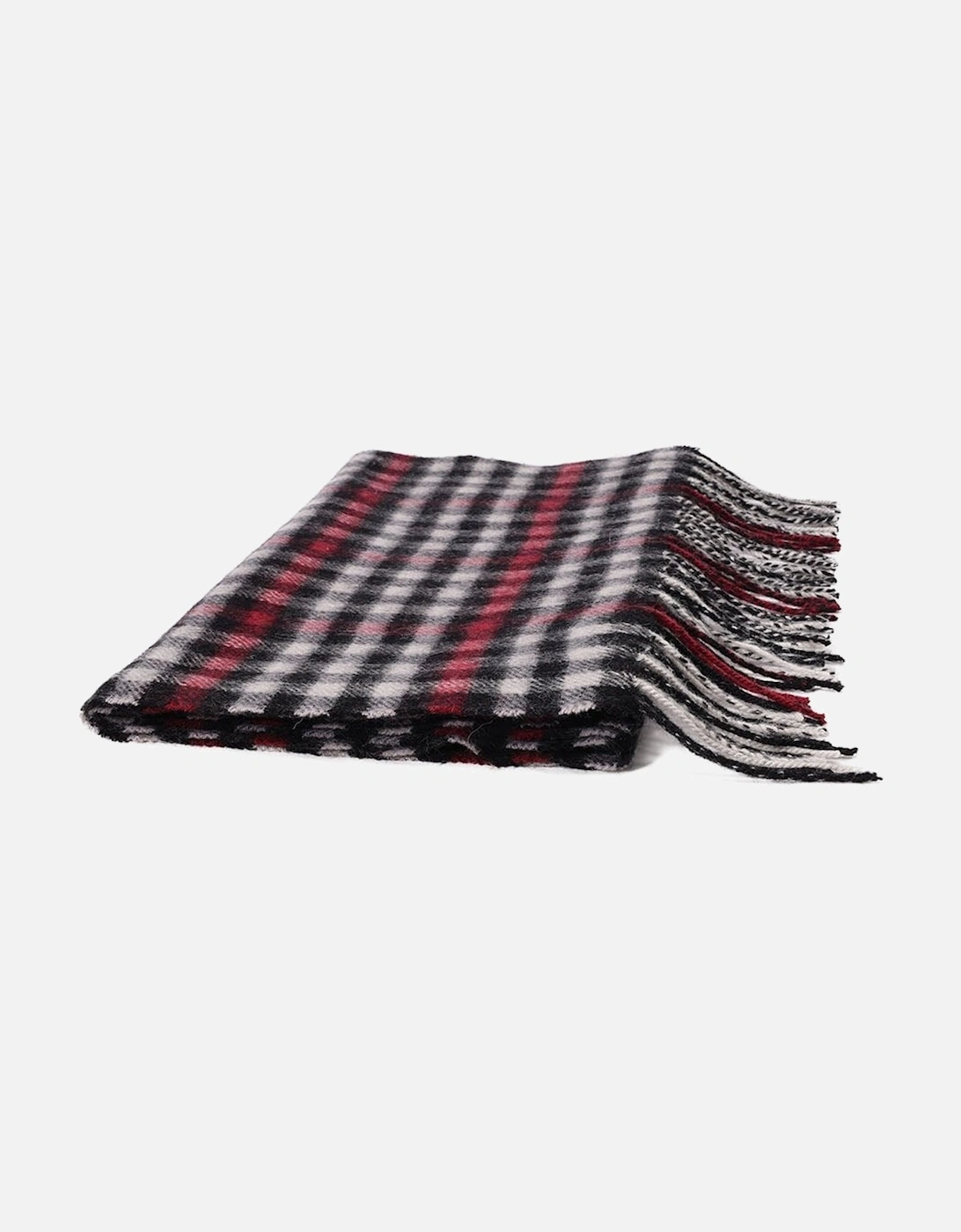 Pure Lambswool Checked Scarf