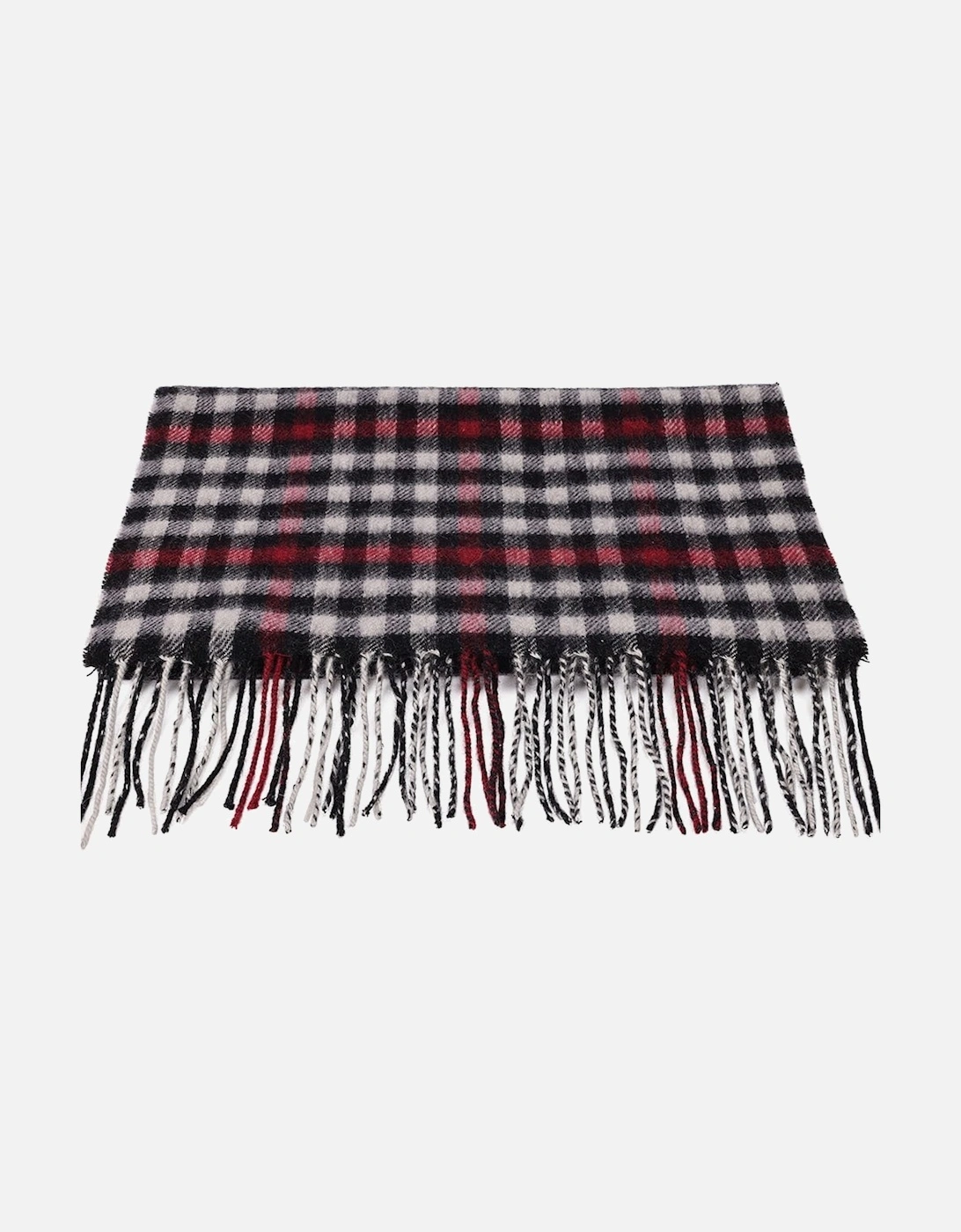 Pure Lambswool Checked Scarf