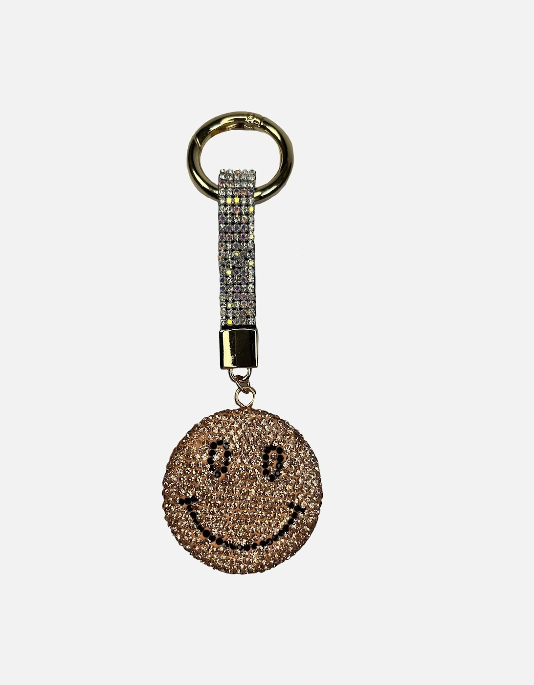 Sequin Smiley Keyring Bag Charm, 2 of 1