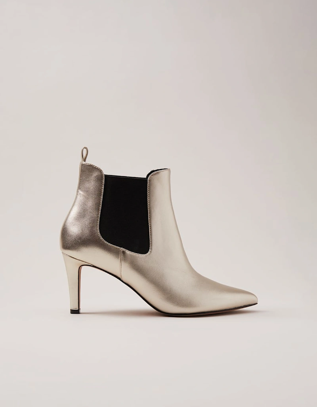 Leather Metallic Ankle Boots, 2 of 1