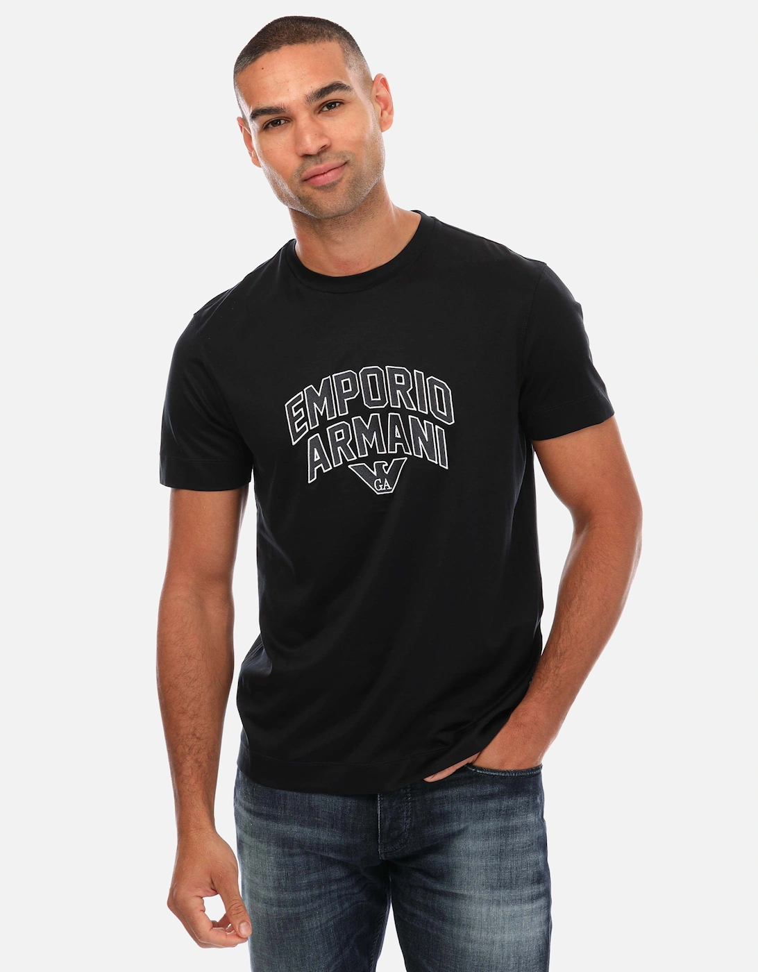 Mens Embroidered Logo T-Shirt, 5 of 4