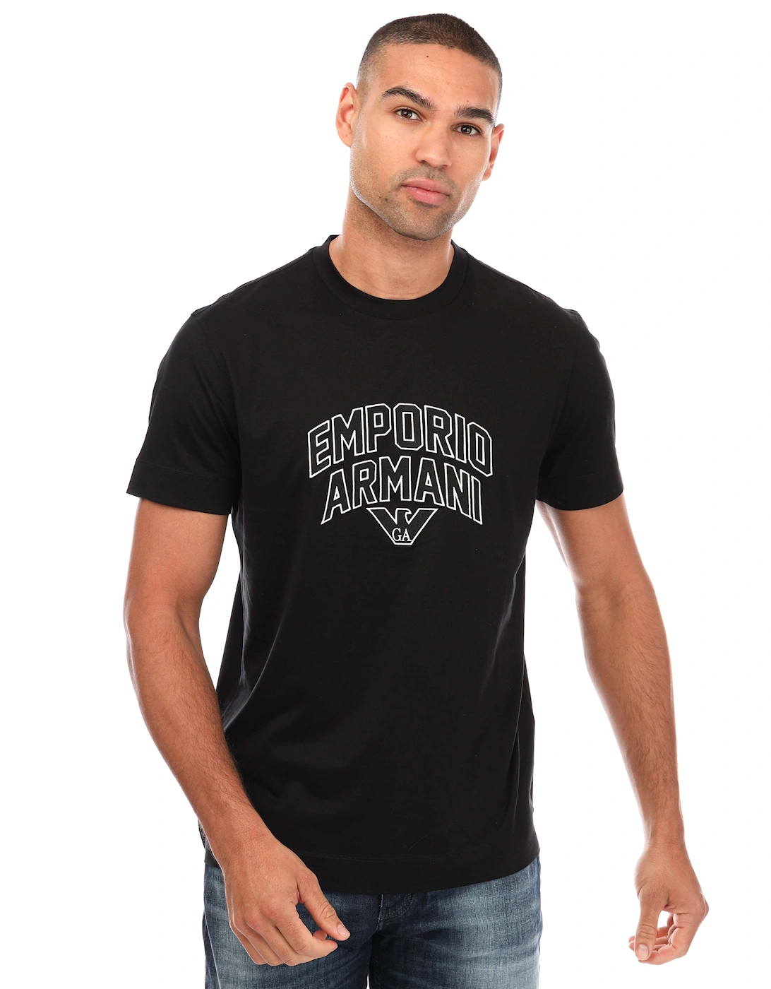 Mens Embroidered Logo T-Shirt, 5 of 4