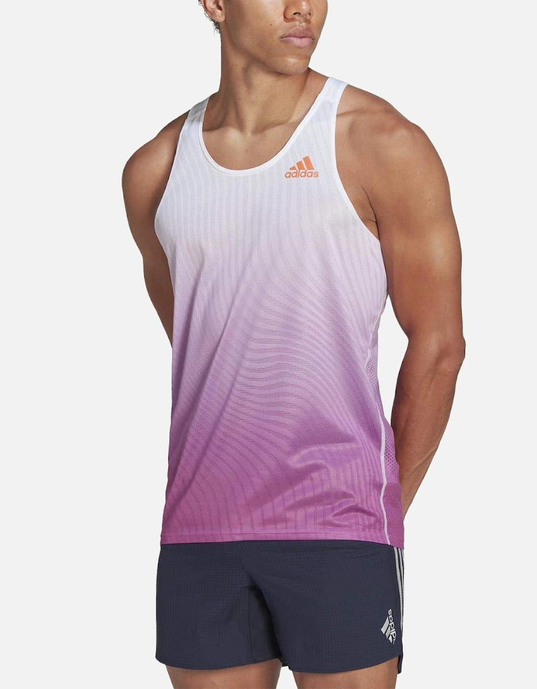 Mens Adizero Engineered Singlet