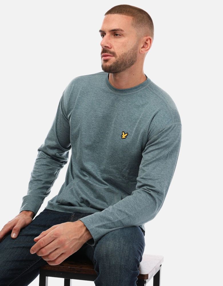 Mens Sports Crew Neck Fly Fleece Jumper