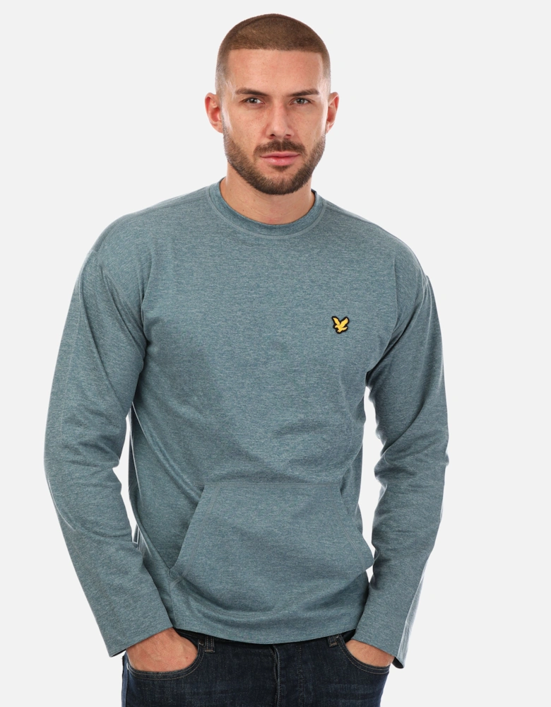 Mens Sports Crew Neck Fly Fleece Jumper